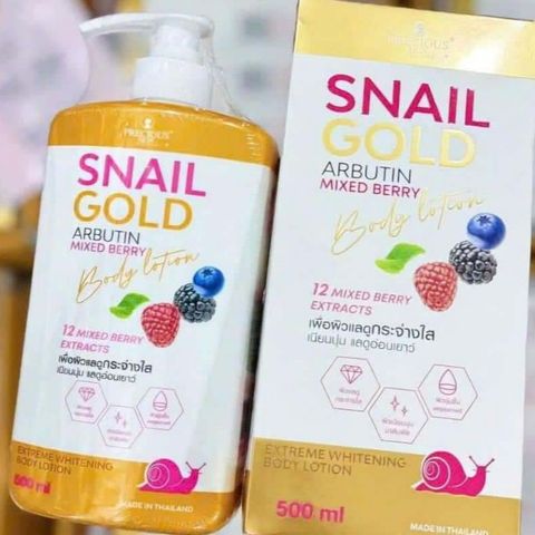 Sữa Dưỡng Thể Body SNAIL GOLG ARBUTIN MIX BERRY Chính Hãng