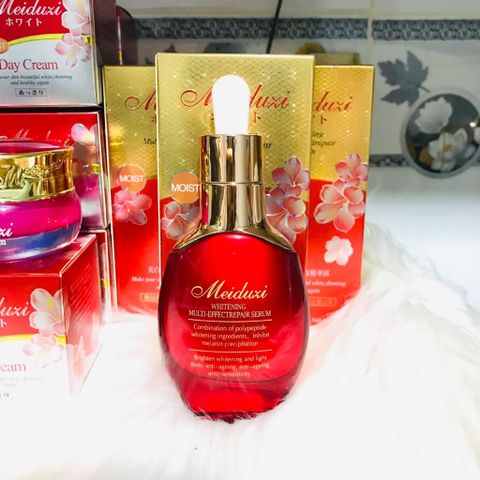 Serum Meiduzi Đỏ 40ml Truyền Trắng Da – Mờ Thâm Mụn, Cấp Ẩm Sáng Da, Skin Care Chính Hãng