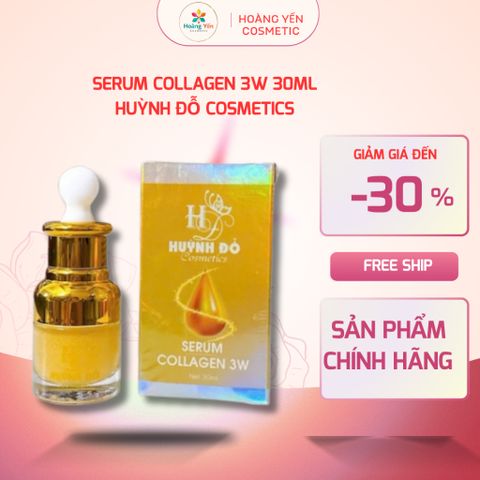 Serum Huỳnh Đỗ Collagen 3W 30ml Cấp Ẩm Sâu – Dưỡng Da Căng Bóng, Mềm Mịn, Phục Hồi Da Khô