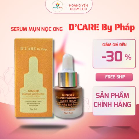 Serum Mụn Nọc Ong D'CARE 5ml Giảm Mụn Viêm Mụn Ẩn – Mờ Thâm Sau Mụn – Tinh Chất Phục Hồi Da