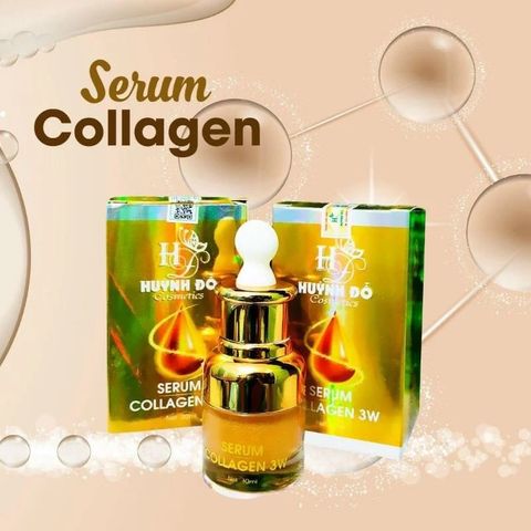 Serum Huỳnh Đỗ Collagen 3W 30ml Cấp Ẩm Sâu – Dưỡng Da Căng Bóng, Mềm Mịn, Phục Hồi Da Khô