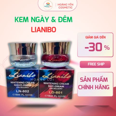 Kem Dưỡng Da LIANIBO Ngày và Đêm Mẫu Mới - Kem Dưỡng Trắng Da, Mờ Nám, Giảm Thâm Mụn 18Gr - Nhà Jang