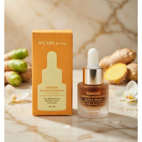 Serum Mụn Nọc Ong D'CARE 5ml Giảm Mụn Viêm Mụn Ẩn – Mờ Thâm Sau Mụn – Tinh Chất Phục Hồi Da