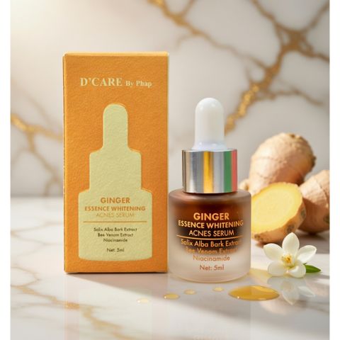 Serum Mụn Nọc Ong D'CARE 5ml Giảm Mụn Viêm Mụn Ẩn – Mờ Thâm Sau Mụn – Tinh Chất Phục Hồi Da
