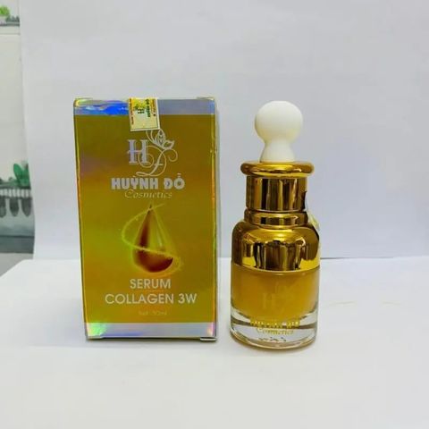 Serum Huỳnh Đỗ Collagen 3W 30ml Cấp Ẩm Sâu – Dưỡng Da Căng Bóng, Mềm Mịn, Phục Hồi Da Khô