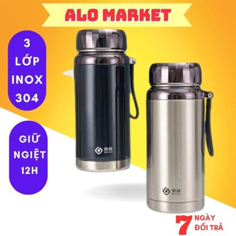 Bình Giữ Nhiệt Nóng Lạnh Inox 2 Lớp Cao Cấp BAOL Nhiều Dung Tích 600-780-1000-1200-1500ml Sản Phẩm Của Bếp xinh
