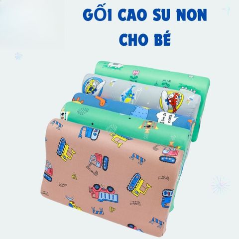 Gối cao su non cho bé mầm non - Hỗ trợ bảo vệ đầu và cổ
