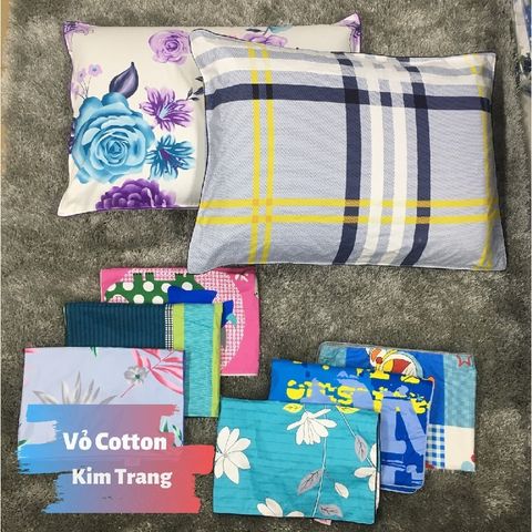 Áo gối thêu 2 lớp chân Gòn 40 x 60cm có khóa kéo loại 1