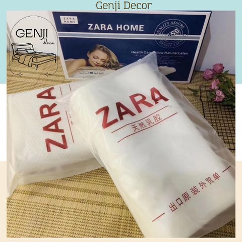 Gối cao su non tự nhiên cao cấp ZARA chữ U người lớn chống ngáy hỗ trợ giảm mỏi cổ vai gáy siêu mềm dễ chịu ngủ ngo