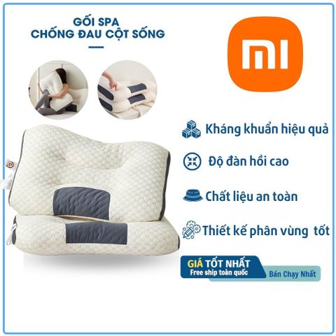 Gối massage đậu nành, ruột gối bông chất liệu cotton Gối Spa Chống Đau Mỏi Vai Gáy Mẫu Mới 2023