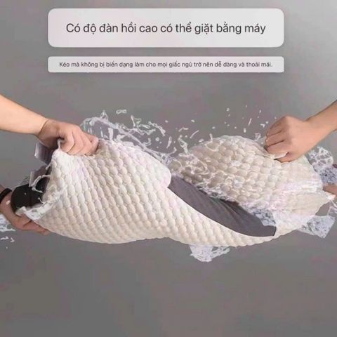 Gối massage đậu nành, ruột gối bông chất liệu cotton Gối Spa Chống Đau Mỏi Vai Gáy Mẫu Mới 2023