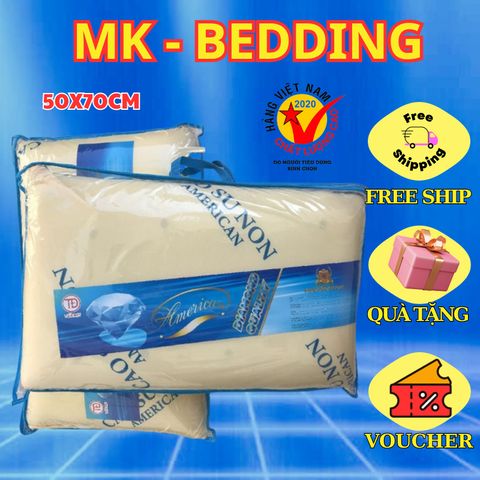 Ruột Gối Cao Su Non American Gối Nằm 40x60cm Gối Ôm 25x100cm hàng Việt Nam