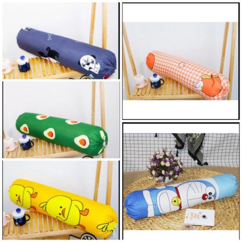 Vỏ gối ôm, áo gối cotton 30x100cm mẫu ngẫu nhiên