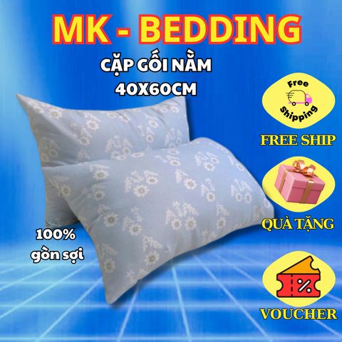 Ruột gối hơi bông gòn cao cấp kháng khuẩn mẫu hoa nhí kích thước 45x65cm