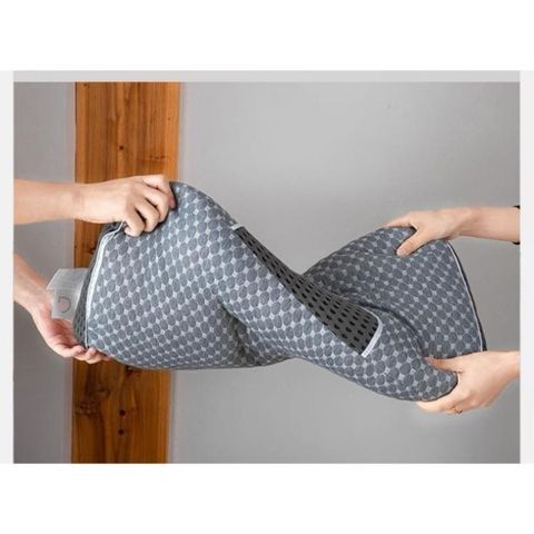Gối spa dệt kim chống đau mỏi cổ vai gáy, massage bông mềm có lớp lưới thoáng khí