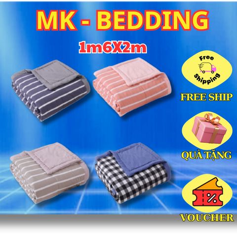 Bộ chăn hè thu mỏng muji cao cấp  nhập khẩu kích thước 1m6 x 2m siêu mềm mịn và thoáng mát