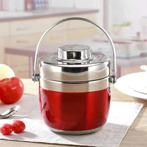 Cặp lồng giữ nhiệt inox dung tích 1,2 lít thiết kế 2 tầng (hàng dày và nặng) hộp đựng cơm