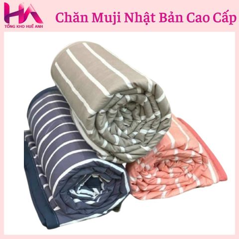 Bộ chăn hè thu mỏng muji cao cấp  nhập khẩu kích thước 1m6 x 2m siêu mềm mịn và thoáng mát
