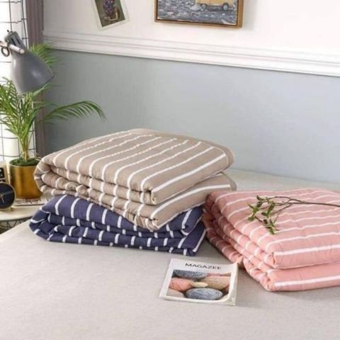 Bộ chăn hè thu mỏng muji cao cấp  nhập khẩu kích thước 1m6 x 2m siêu mềm mịn và thoáng mát