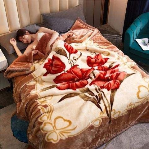 Chăn mền tuyết nhung 2 lớp loại dày siêu ấm mền mịn 1,6mx2m bao đẹp cao cấp nặng 1.7kg