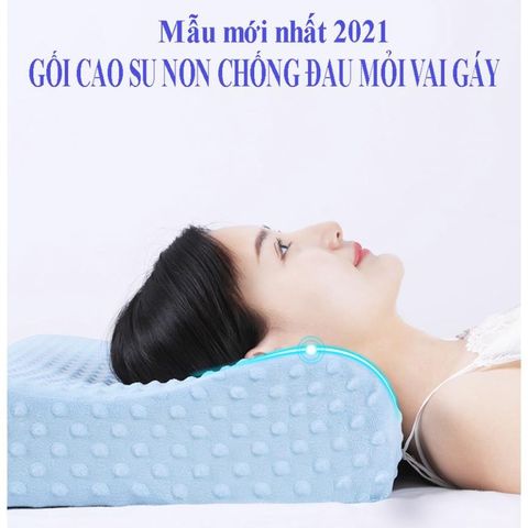 Gối Nằm Cao Su Non NHÂN TẠO SÀI GÒN, Gối Cao Su Non Cho Người Lớn Ngủ Ngon Chống Đau Cổ Vai Gáy [BH 1 Đổi 1]