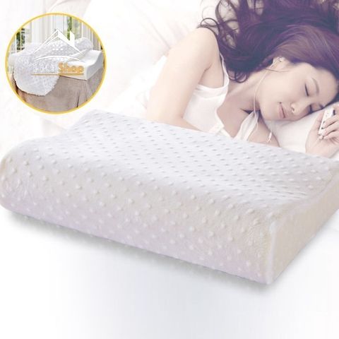 Gối Nằm Cao Su Non NHÂN TẠO SÀI GÒN, Gối Cao Su Non Cho Người Lớn Ngủ Ngon Chống Đau Cổ Vai Gáy [BH 1 Đổi 1]