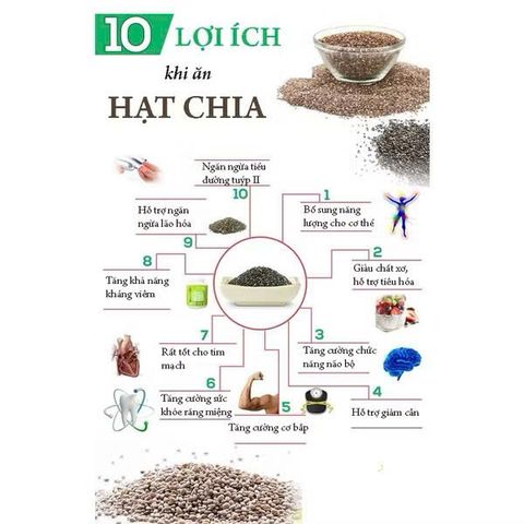 [HÀNG CHUẨN LOẠI 1] Hạt Chia Organic 500g – Eat Clean – Túi Đen Cao Cấp (Nutrion Seeds)