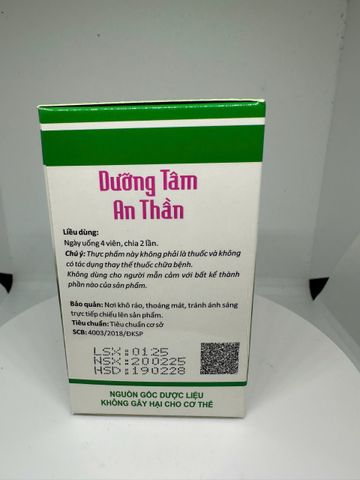 Ngủ ngon DƯỠNG TÂM AN THẦN- Đại Uy (hộp 100 viên) - giúp ăn ngủ ngon nguồn gốc dượcc liệuu thiên nhiên