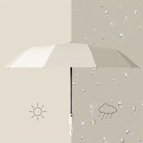 Ô Dù Gấp Gọn Cán Sắt Siêu Bền - Tán Rộng 105cm Che Nắng Mưa Tiện Lợi