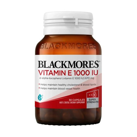 Vitamin E 1000 IU - Đẹp da, khỏe tim, cân bằng hormon trong cơ thể nữ giới - Chính hãng Blackmores ÚC