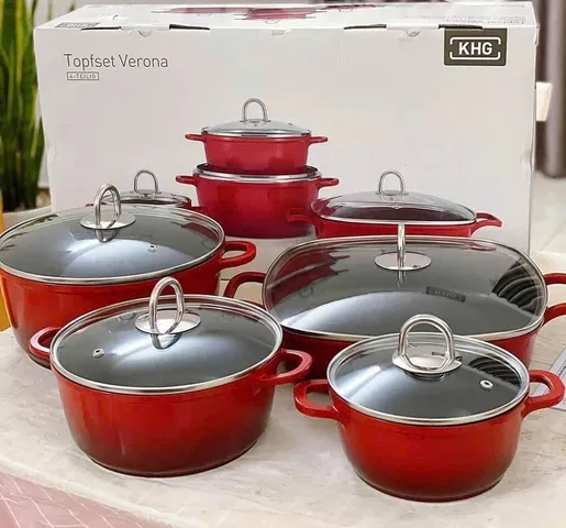 Bộ nồi 4 món KHG Verona màu đỏ