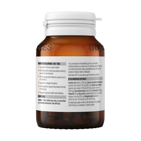 Uống Bổ Sung Vitamin C Bio C 1000mg - Đẹp da ngăn ngừa cảm cúm - Chính hãng Blackmores ÚC