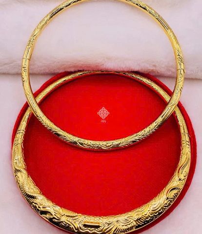 Vòng cổ cô dâu, Kiềng cưới mạ vàng 24k 