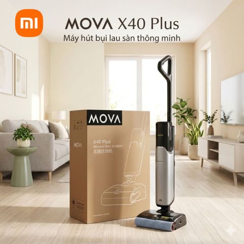 Máy hút bụi & lau sàn Xiaomi Deerma MOVA X40 Plus, nước nóng 90 độ, tự sấy giẻ lau 644958
