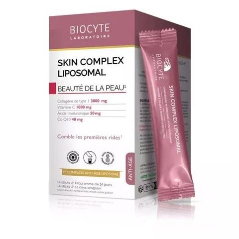 Bột Uống Đẹp Da Biocyte Skin Complex Liposomal 14 Gói – Căng Mịn, Dưỡng Ẩm, Sáng Da Tự Nhiên
