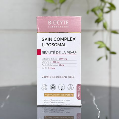 Bột Uống Đẹp Da Biocyte Skin Complex Liposomal 14 Gói – Căng Mịn, Dưỡng Ẩm, Sáng Da Tự Nhiên