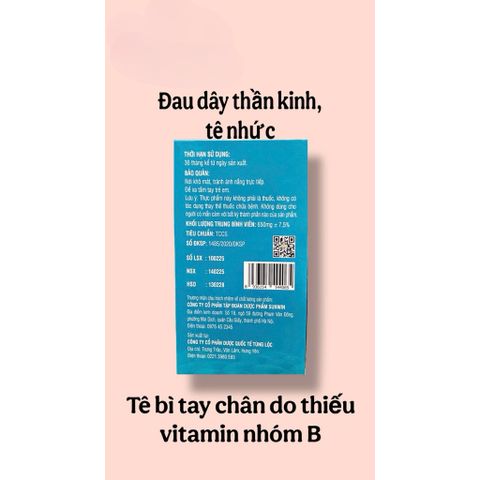 Viên uống Bổ Thần Kinh SH-5000 plus hỗ trợ giảm đau dây thần kinh tê nhức và mất ngủ(Chai 50 viên)