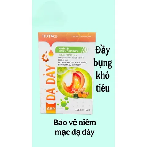 Gel uống Dạ Dày huta hỗ trợ giảm đầy bụng,khó tiêu,ợ hơi,trào ngược(Hộp 15 gói)
