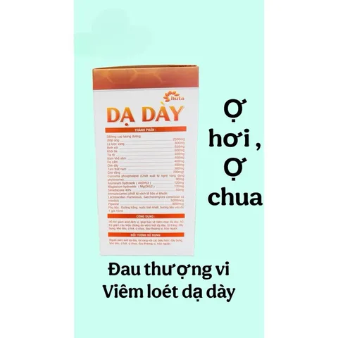 Gel uống Dạ Dày huta hỗ trợ giảm đầy bụng,khó tiêu,ợ hơi,trào ngược(Hộp 15 gói)