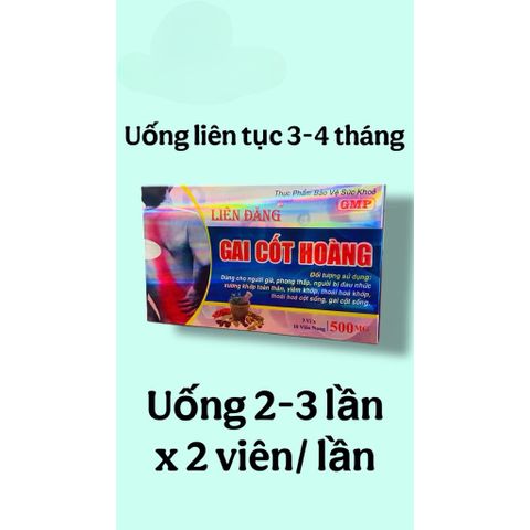 Gai Cốt Hoàng Liên Đăng hỗ trợ gân cốt,giảm thoái hoá khớp gây đau nhức(Hộp 30viên)