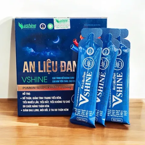 An Liệu Đan_Vshine hỗ trợ tiểu đêm,tiểu buốt,thận yếu dùng được Nam và Nữ(Hộp 30 gói)
