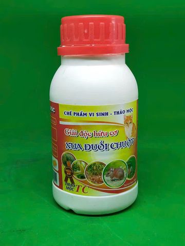 Chế phẩm vi sinh - thảo mộc xua đuổi chuột- giải độc hữu cơ cho cây,chai 240ml