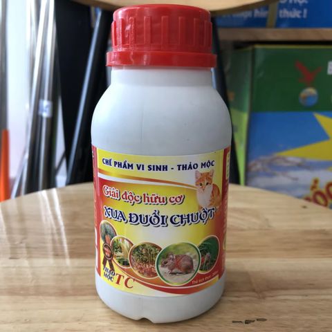 chế phẩm vi sinh - thảo mộc phun đuổi chuột- giải độc hữu cơ cho cây, chai 240 ml