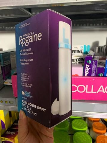 Kem Mọc Tóc Cho Nử Women's Rogaine 5% Minoxidil Unscented Foam(Dạng Bọt)Hộp 2 Chai Của Mỹ