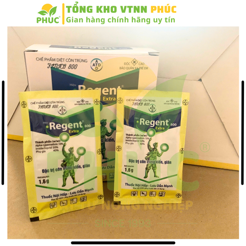 [SIÊU HIỆU QUẢ] COMBO 10 gói REGENT (gói 1.6g) DATE MỚI NHẤT, Chế phẩm diệt côn trùng đa năng diệt sạch Kiến, Gián, Muỗi, Bọ Chét, Mạt Gà, Mối, Rầy, Rệp, Bọ Trĩ, Sâu Kháng