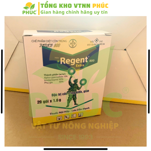 [SIÊU HIỆU QUẢ] COMBO 10 gói REGENT (gói 1.6g) DATE MỚI NHẤT, Chế phẩm diệt côn trùng đa năng diệt sạch Kiến, Gián, Muỗi, Bọ Chét, Mạt Gà, Mối, Rầy, Rệp, Bọ Trĩ, Sâu Kháng