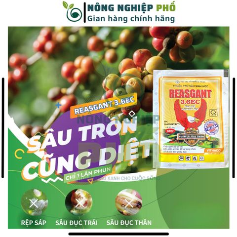 Chế Phẩm Trừ Sâu Sinh Học REASGANT 3.6EC Multiagro - Diệt Sạch Các Loại Sâu, Nhện Kháng Thuốc Hiệu Quả Cực Cao An Toàn