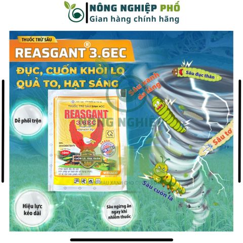 Chế Phẩm Trừ Sâu Sinh Học REASGANT 3.6EC Multiagro - Diệt Sạch Các Loại Sâu, Nhện Kháng Thuốc Hiệu Quả Cực Cao An Toàn