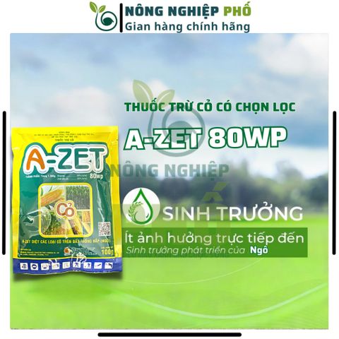 Thuốc trừ cỏ dại cho ngô A-zet 80wp Multiagro gói 100g, Chế phẩm trừ cỏ thế hệ mới nội hấp, đậm đặc di.ệt sạch tận rễ cỏ