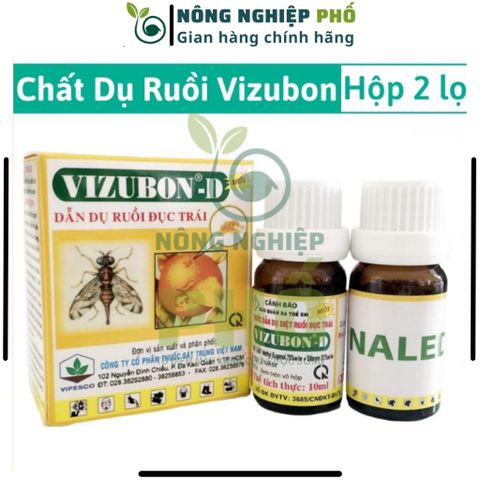 [KHUYẾN MÃI] Combo Thuốc Dẫn Dụ Và Thuốc Diệt Ruồi Vàng Đục Trái VIZUBON - D Multiagro [Tặng Kèm Bẫy Nhựa Ruồi Vàng]